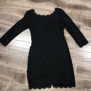 Brand New Diane von Furstenberg black dress size 8